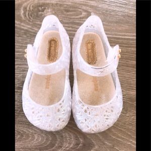 Silver mini Melissa shoes